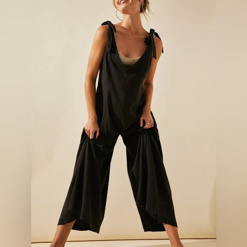 Free People Beach Alice One-Piece Wide Leg Jumpsuit - Picture 3 of 11